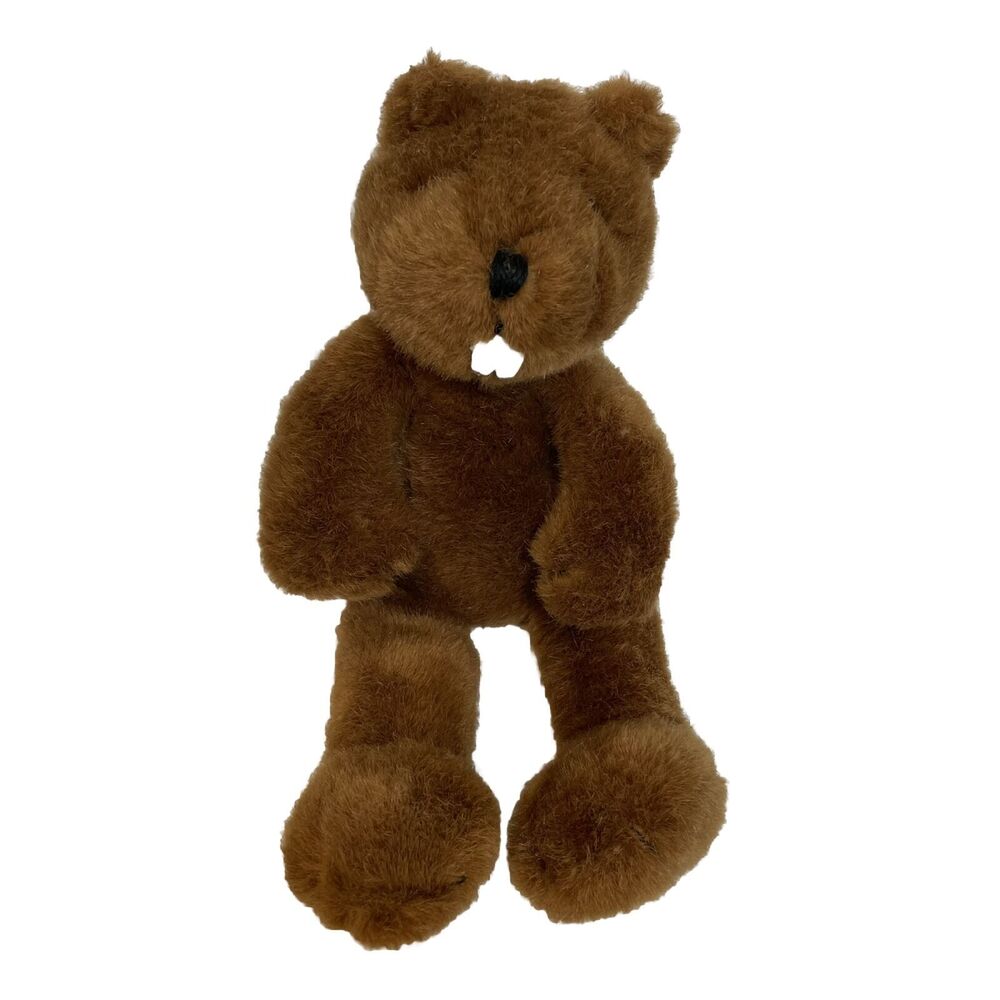 Vintage 1991 Manhattan Toy Company Beaver Plush 14” Stuffed Animal Toy